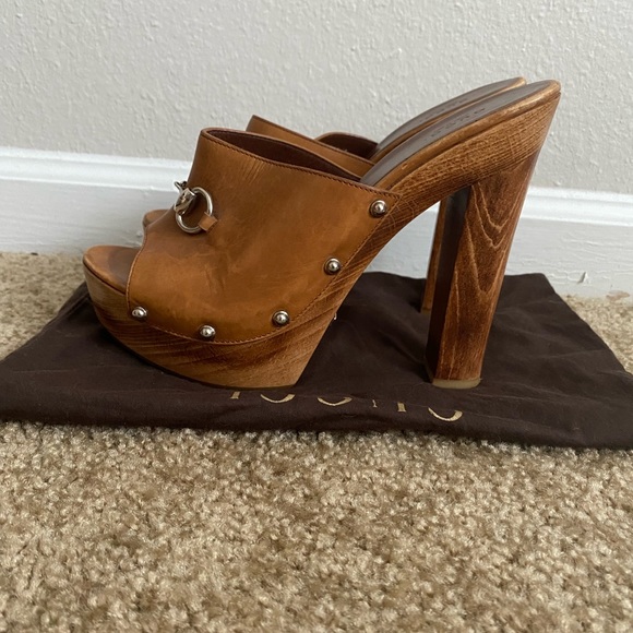 Gucci, Morena, Leather Platform Clog - Size IT 41 - US 11 - Picture 3 of 9